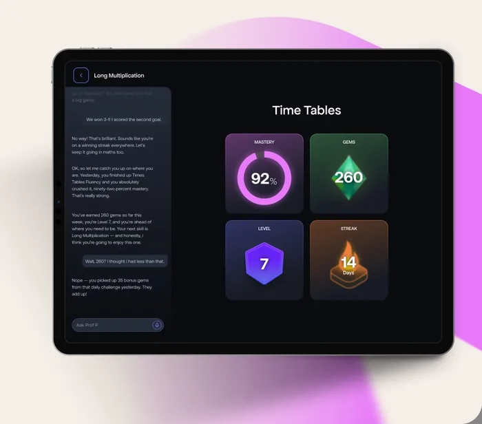 Rewards screen with badges and unlocks