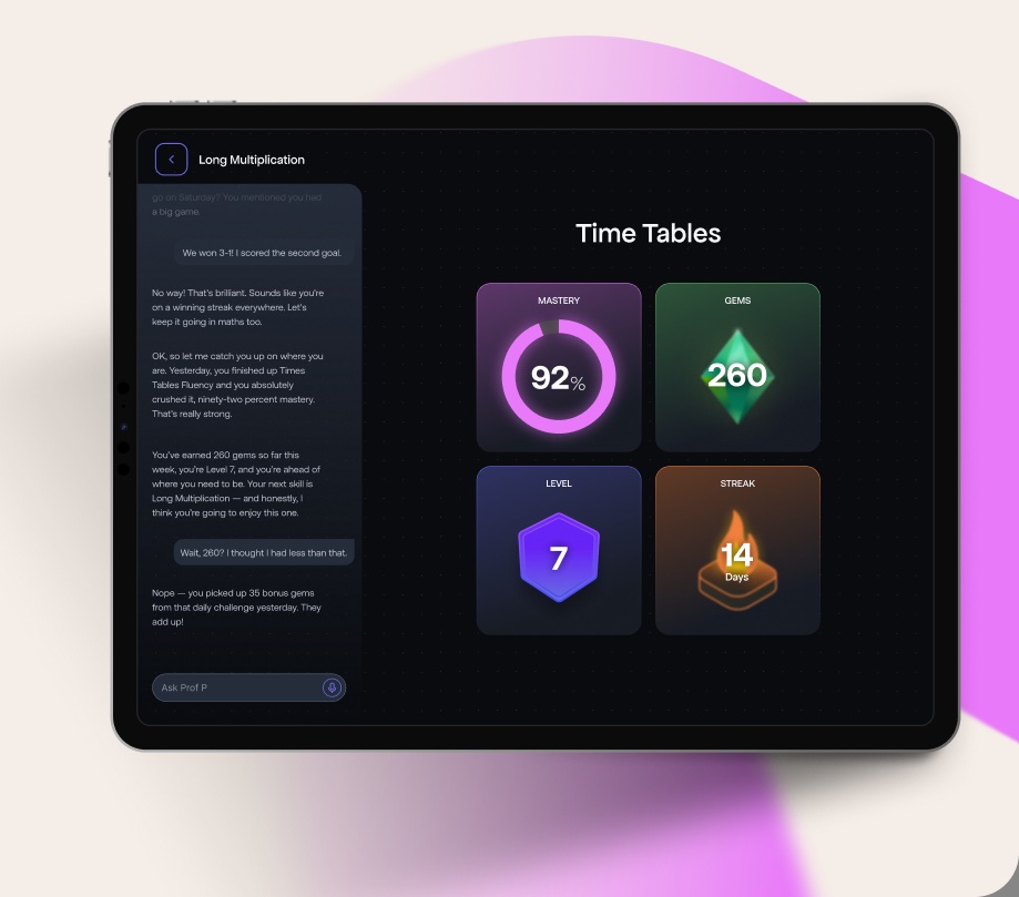 Rewards screen with badges and unlocks